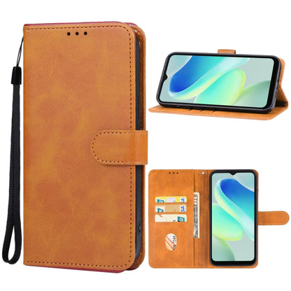 For Blackview Oscal Flat 1C Leather Phone Case(Brown) - More Brand by PMC Jewellery | Online Shopping South Africa | PMC Jewellery