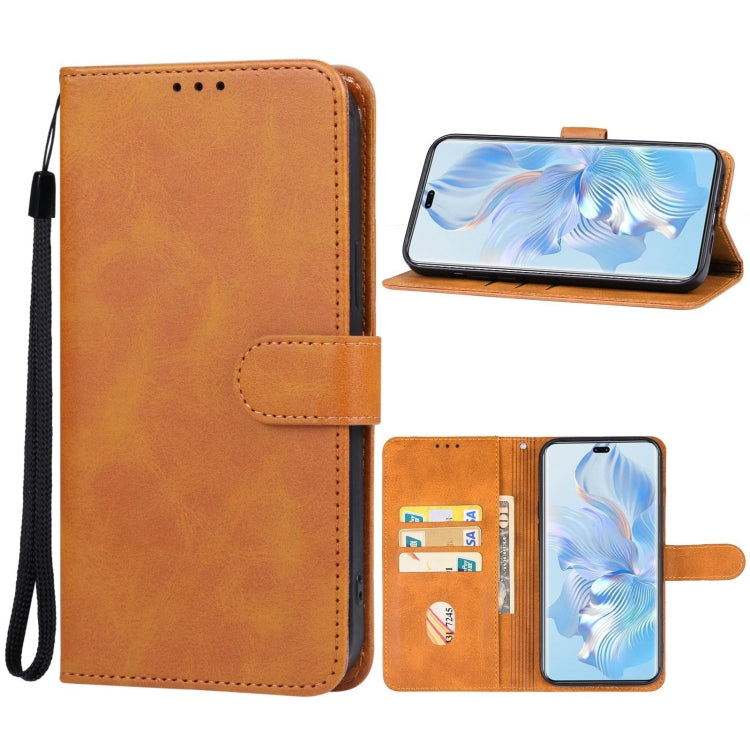 For Honor 90 Pro Leather Phone Case(Brown) - Honor Cases by PMC Jewellery | Online Shopping South Africa | PMC Jewellery | Buy Now Pay Later Mobicred