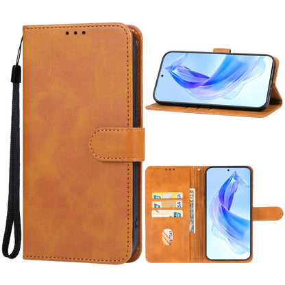 For Honor 90 Lite Leather Phone Case(Brown) - Honor Cases by PMC Jewellery | Online Shopping South Africa | PMC Jewellery | Buy Now Pay Later Mobicred