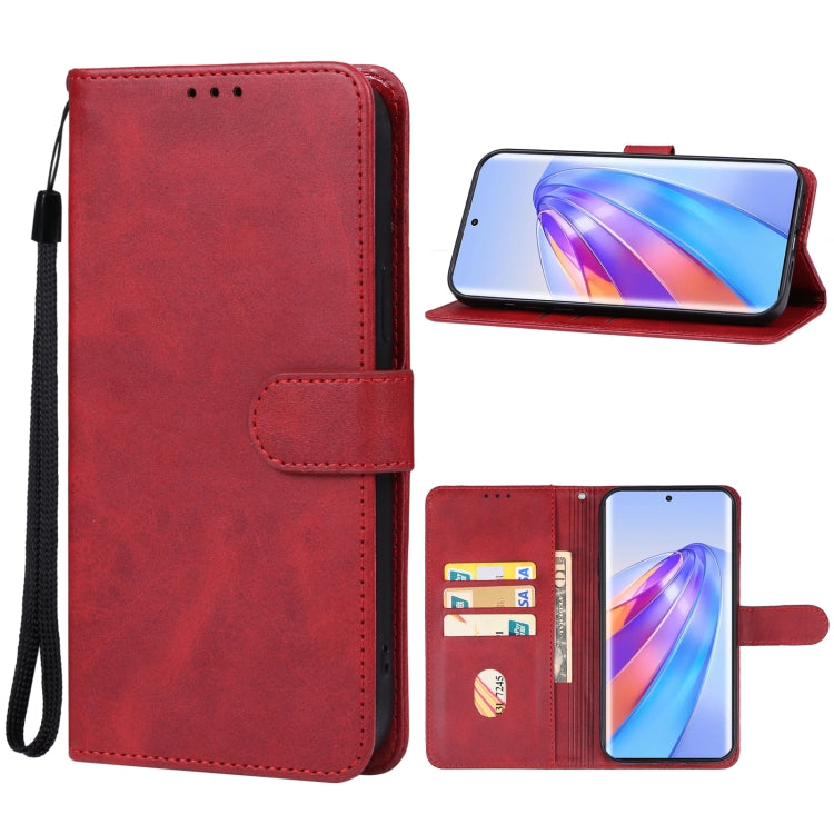 For Honor X50 Leather Phone Case(Red) - Honor Cases by PMC Jewellery | Online Shopping South Africa | PMC Jewellery | Buy Now Pay Later Mobicred