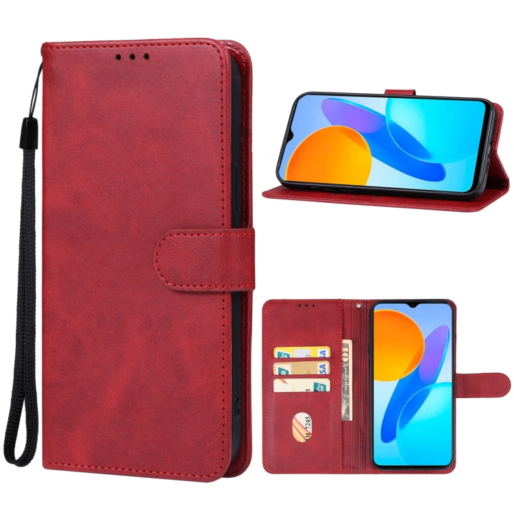 For Honor X6s Leather Phone Case(Red) - Honor Cases by PMC Jewellery | Online Shopping South Africa | PMC Jewellery | Buy Now Pay Later Mobicred