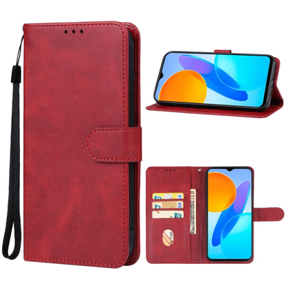 For Honor X6s Leather Phone Case(Red) - Honor Cases by PMC Jewellery | Online Shopping South Africa | PMC Jewellery | Buy Now Pay Later Mobicred