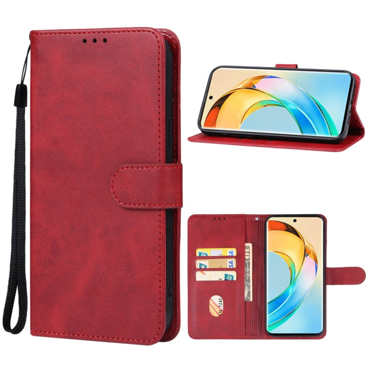 For Honor X9b Leather Phone Case(Red) - Honor Cases by PMC Jewellery | Online Shopping South Africa | PMC Jewellery | Buy Now Pay Later Mobicred