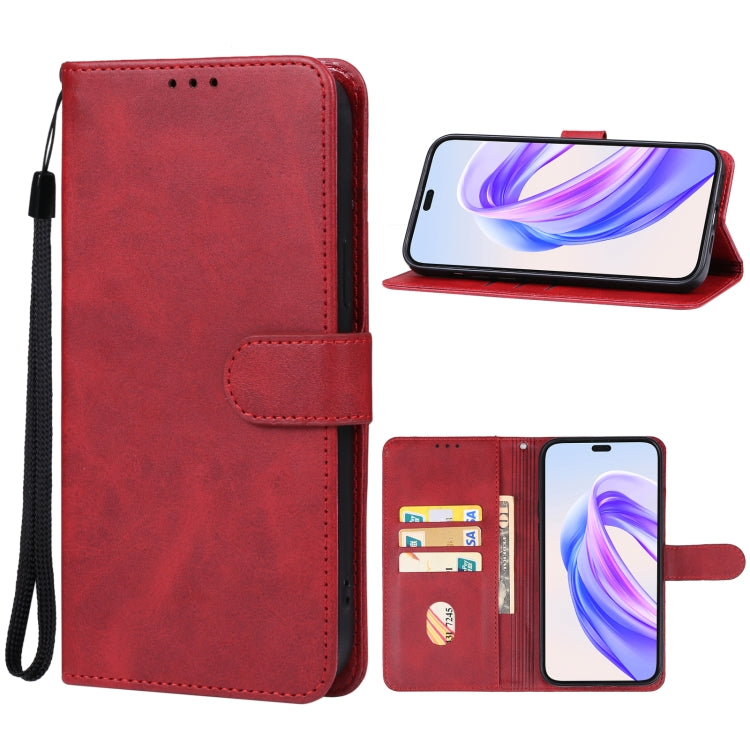 For Honor X50i+ Leather Phone Case(Red) - Honor Cases by PMC Jewellery | Online Shopping South Africa | PMC Jewellery | Buy Now Pay Later Mobicred