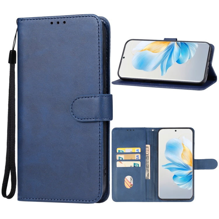 For Honor 100 Leather Phone Case(Blue) - Honor Cases by PMC Jewellery | Online Shopping South Africa | PMC Jewellery | Buy Now Pay Later Mobicred