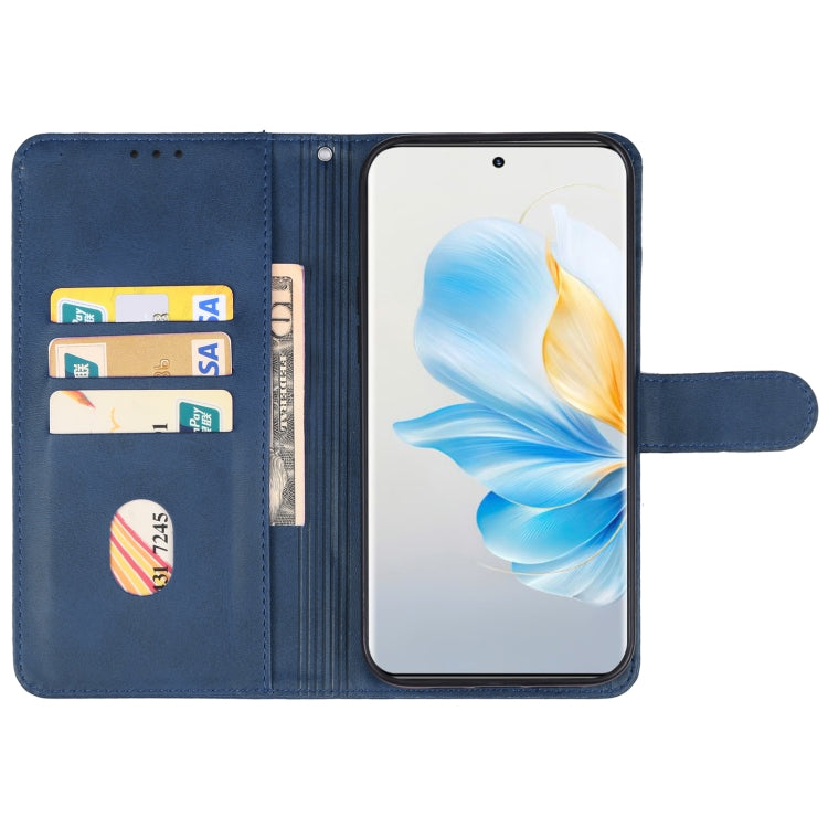 For Honor 100 Leather Phone Case(Blue) - Honor Cases by PMC Jewellery | Online Shopping South Africa | PMC Jewellery | Buy Now Pay Later Mobicred