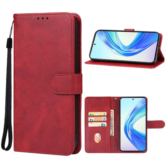 For Honor X7b Leather Phone Case(Red) - Honor Cases by PMC Jewellery | Online Shopping South Africa | PMC Jewellery | Buy Now Pay Later Mobicred