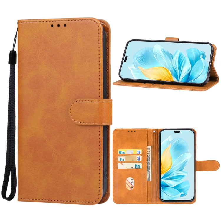 For Honor 200 Lite Global Leather Phone Case(Brown) - Honor Cases by PMC Jewellery | Online Shopping South Africa | PMC Jewellery | Buy Now Pay Later Mobicred