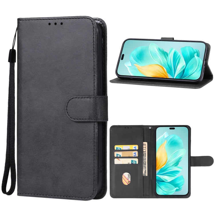 For Honor 200 Leather Phone Case(Black) - Honor Cases by PMC Jewellery | Online Shopping South Africa | PMC Jewellery | Buy Now Pay Later Mobicred