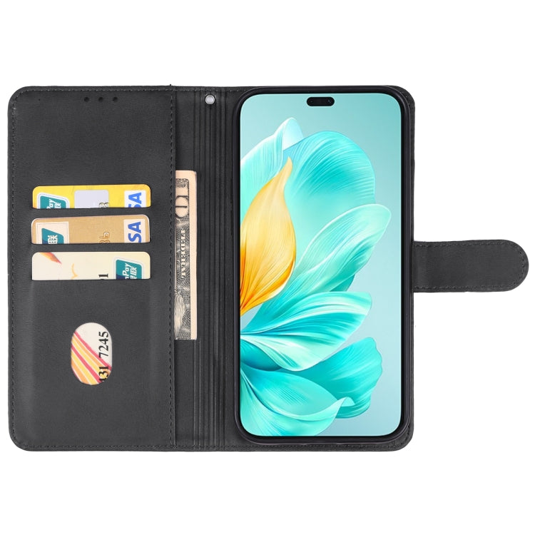 For Honor 200 Leather Phone Case(Black) - Honor Cases by PMC Jewellery | Online Shopping South Africa | PMC Jewellery | Buy Now Pay Later Mobicred