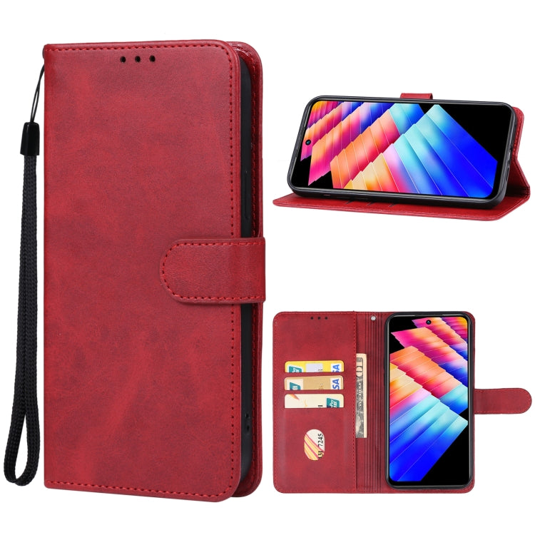 For Infinix Hot 30 Play NFC Leather Phone Case(Red) - Infinix Cases by PMC Jewellery | Online Shopping South Africa | PMC Jewellery | Buy Now Pay Later Mobicred