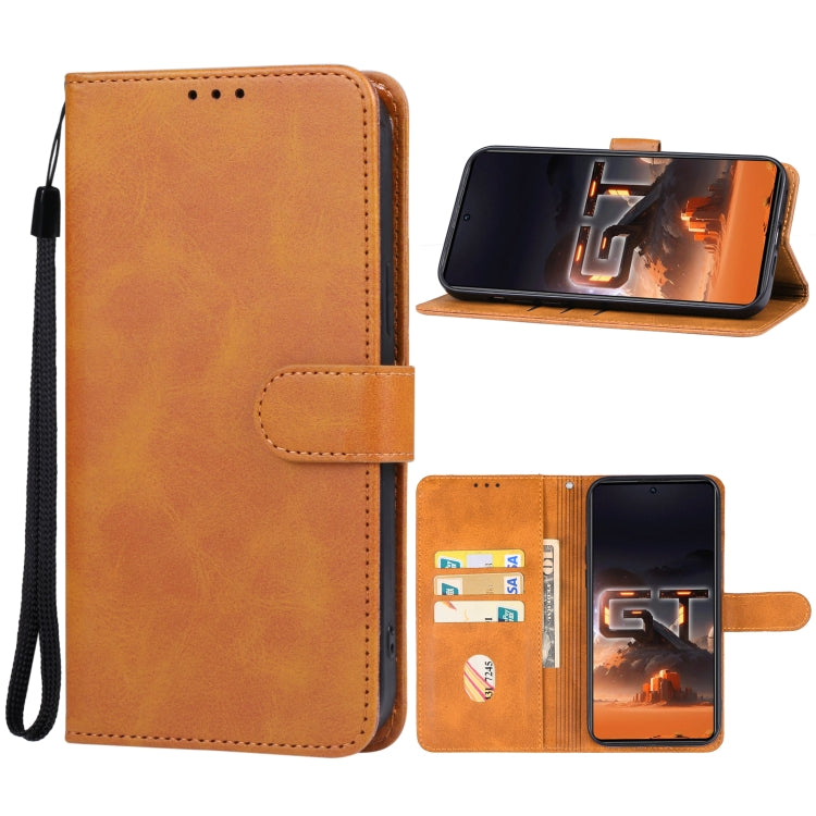 For Infinix GT 10 Pro Leather Phone Case(Brown) - Infinix Cases by PMC Jewellery | Online Shopping South Africa | PMC Jewellery | Buy Now Pay Later Mobicred