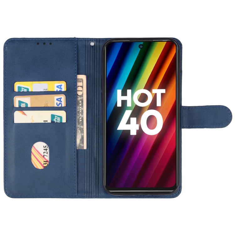 For Infinix Hot 40 Leather Phone Case(Blue) - Infinix Cases by PMC Jewellery | Online Shopping South Africa | PMC Jewellery | Buy Now Pay Later Mobicred