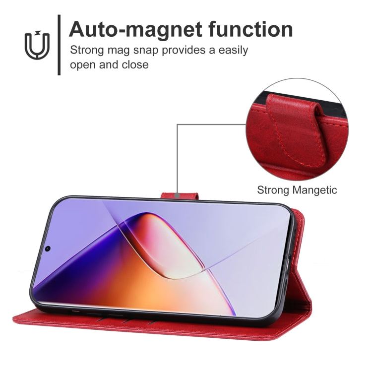 For Infinix Note 40 Pro Leather Phone Case(Red) - Infinix Cases by PMC Jewellery | Online Shopping South Africa | PMC Jewellery | Buy Now Pay Later Mobicred