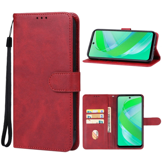 For Infinix Smart 8 Pro Leather Phone Case(Red) - Infinix Cases by PMC Jewellery | Online Shopping South Africa | PMC Jewellery | Buy Now Pay Later Mobicred