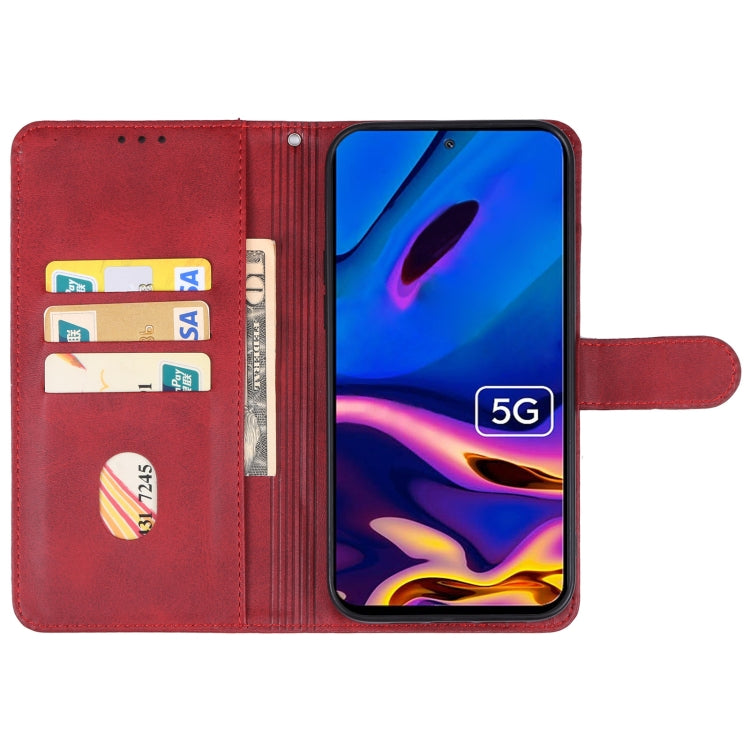 For Xiaomi Poco M6 Pro 4G Leather Phone Case(Red) - Xiaomi Cases by PMC Jewellery | Online Shopping South Africa | PMC Jewellery | Buy Now Pay Later Mobicred