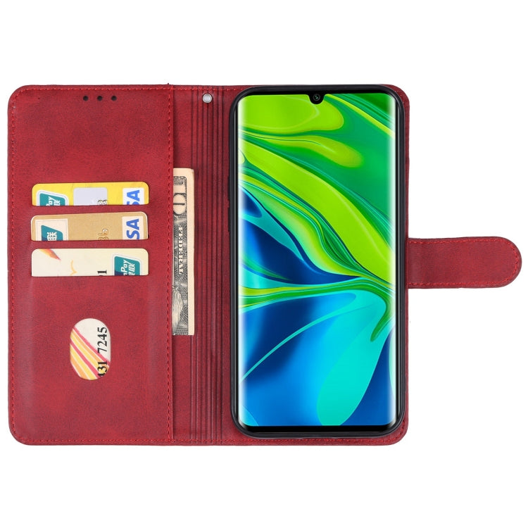 For Xiaomi Mi Note 10 Pro Leather Phone Case(Red) - Xiaomi Cases by PMC Jewellery | Online Shopping South Africa | PMC Jewellery | Buy Now Pay Later Mobicred