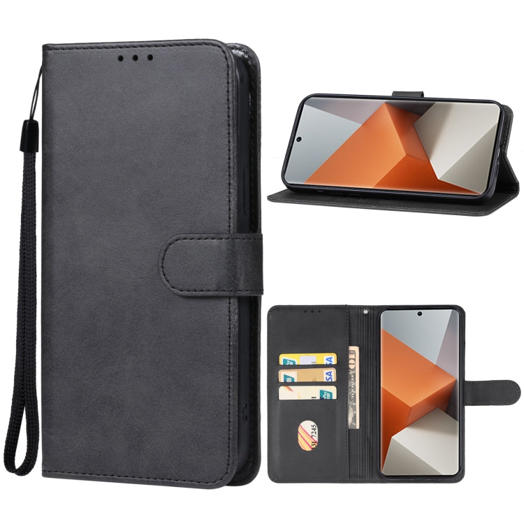 For Xiaomi Redmi Note 13 Pro+ Leather Phone Case(Black) - Xiaomi Cases by PMC Jewellery | Online Shopping South Africa | PMC Jewellery | Buy Now Pay Later Mobicred