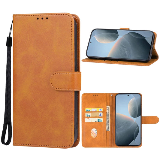 For Xiaomi Redmi K70E Leather Phone Case(Brown) - K70E Cases by PMC Jewellery | Online Shopping South Africa | PMC Jewellery | Buy Now Pay Later Mobicred