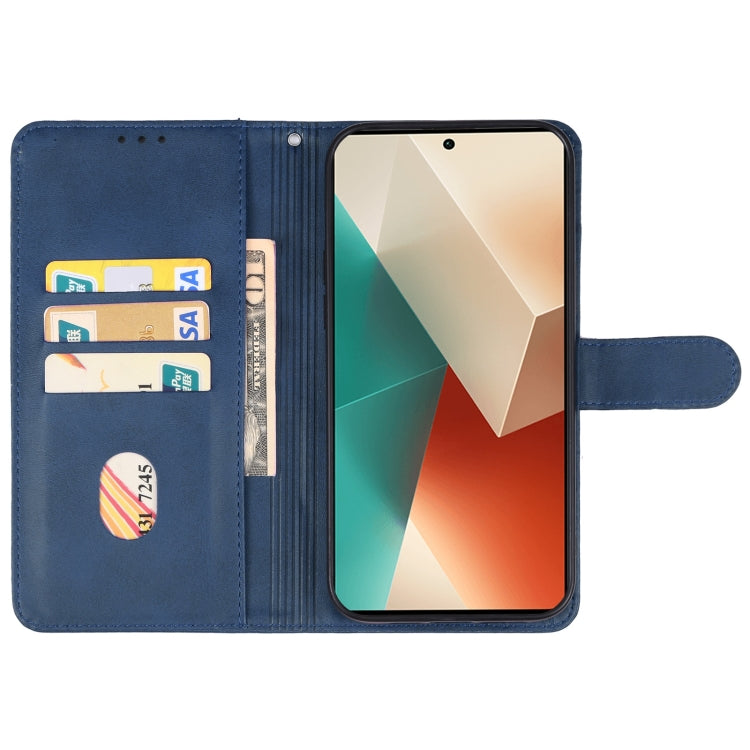 For Xiaomi Redmi Note 13 4G Leather Phone Case(Blue) - Note 13 Cases by PMC Jewellery | Online Shopping South Africa | PMC Jewellery | Buy Now Pay Later Mobicred