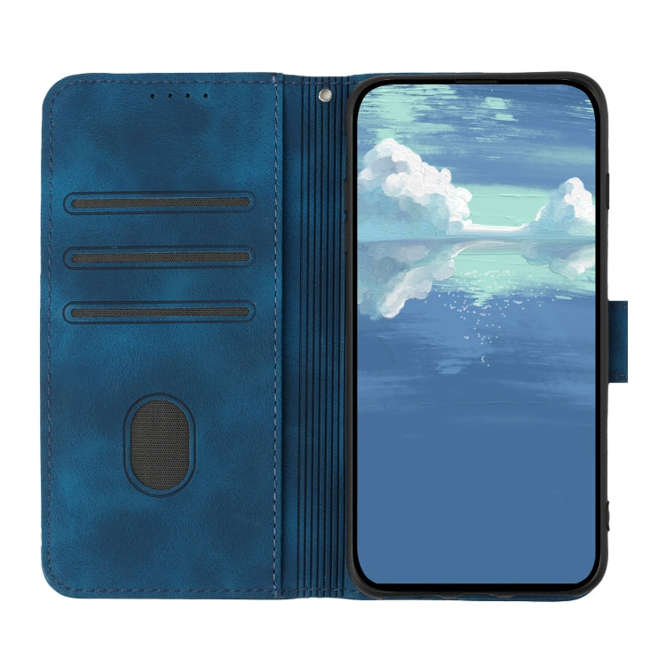 For Xiaomi Redmi 9C/9C NFC/Poco C3 Line Pattern Skin Feel Leather Phone Case(Royal Blue) - Xiaomi Cases by PMC TechLife | Online Shopping South Africa | PMC TechLife | Buy Now Pay Later Mobicred