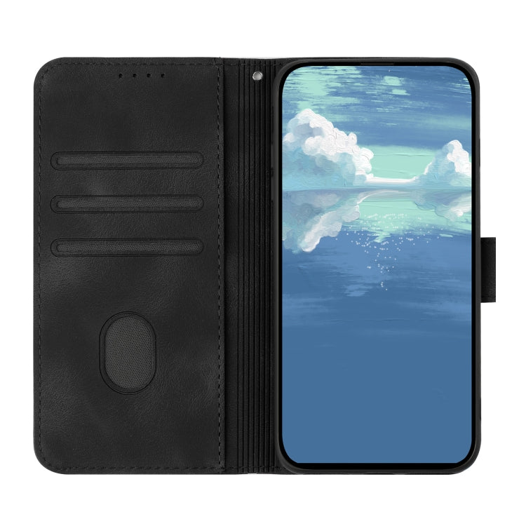 For Xiaomi Redmi Note 12 Pro 4G/5G Global Line Pattern Skin Feel Leather Phone Case(Black) - Xiaomi Cases by PMC Jewellery | Online Shopping South Africa | PMC Jewellery | Buy Now Pay Later Mobicred