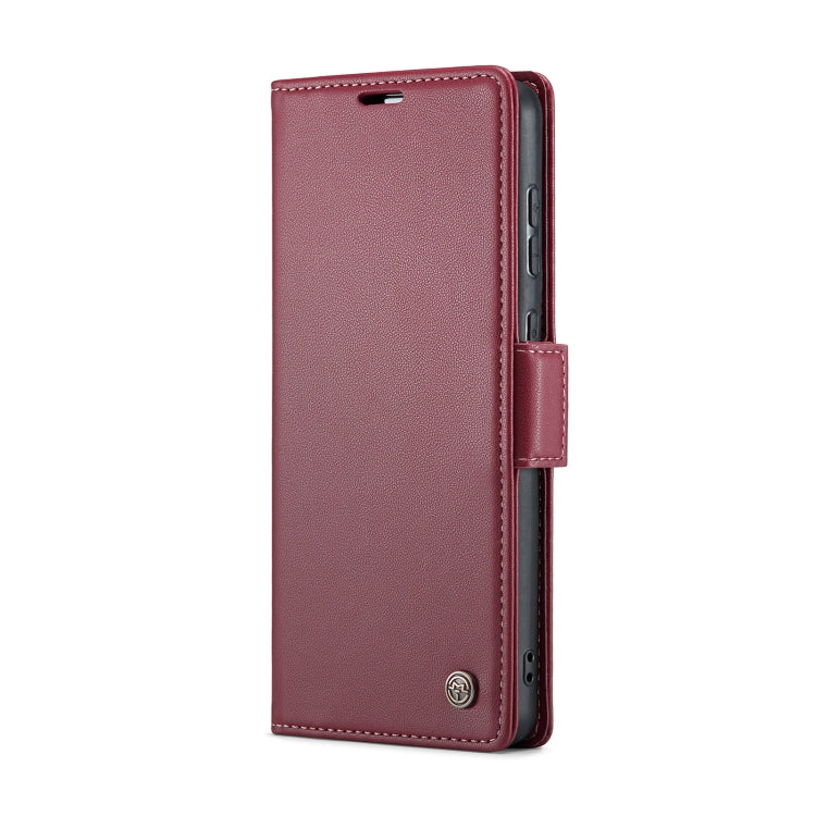 For Samsung Galaxy A73 5G CaseMe 023 Butterfly Buckle Litchi Texture RFID Anti-theft Leather Phone Case(Wine Red) - Galaxy Phone Cases by CaseMe | Online Shopping South Africa | PMC Jewellery | Buy Now Pay Later Mobicred