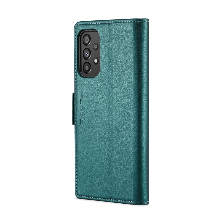 For Samsung Galaxy A73 5G CaseMe 023 Butterfly Buckle Litchi Texture RFID Anti-theft Leather Phone Case(Pearly Blue) - Galaxy Phone Cases by CaseMe | Online Shopping South Africa | PMC Jewellery | Buy Now Pay Later Mobicred