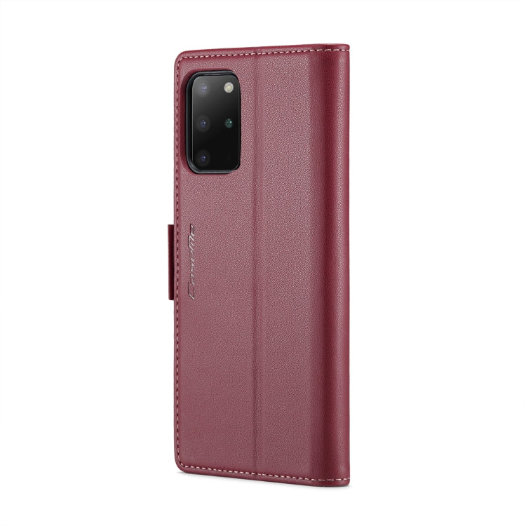 For Samsung Galaxy S20+ CaseMe 023 Butterfly Buckle Litchi Texture RFID Anti-theft Leather Phone Case(Wine Red) - Galaxy Phone Cases by CaseMe | Online Shopping South Africa | PMC Jewellery | Buy Now Pay Later Mobicred