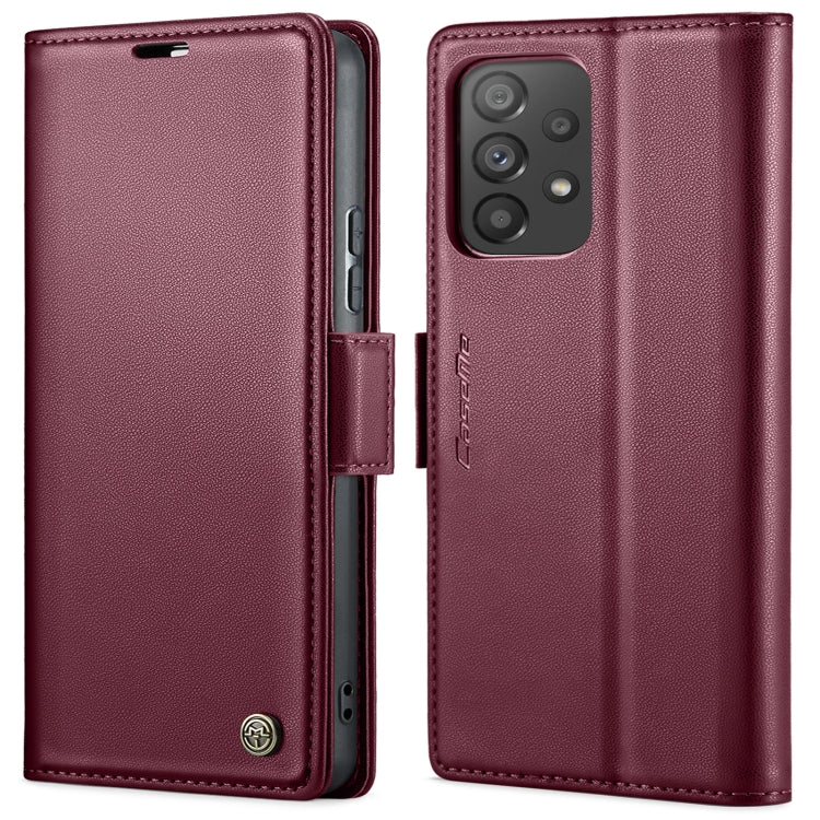 For Samsung Galaxy A53 CaseMe 023 Butterfly Buckle Litchi Texture RFID Anti-theft Leather Phone Case(Wine Red) - Galaxy Phone Cases by CaseMe | Online Shopping South Africa | PMC Jewellery | Buy Now Pay Later Mobicred