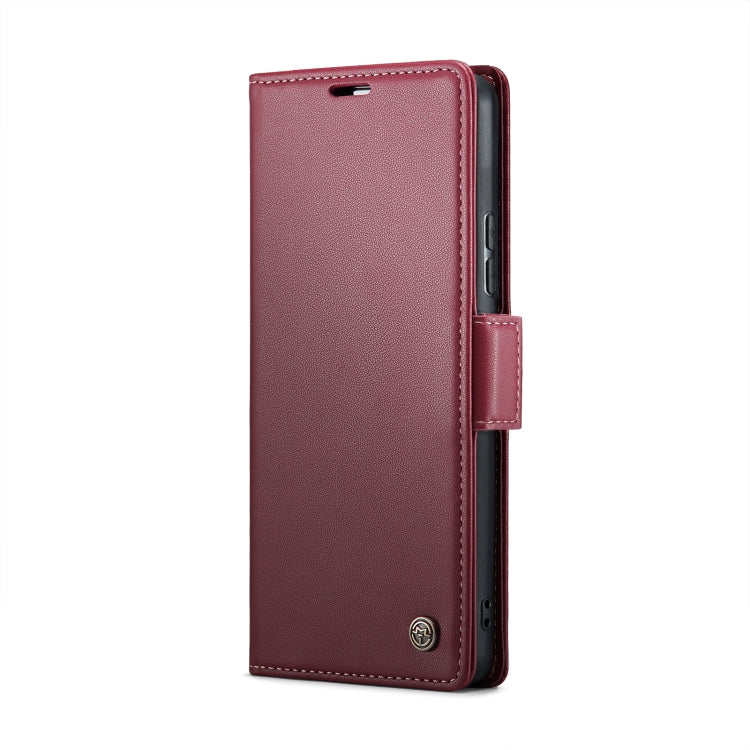 For Samsung Galaxy A53 CaseMe 023 Butterfly Buckle Litchi Texture RFID Anti-theft Leather Phone Case(Wine Red) - Galaxy Phone Cases by CaseMe | Online Shopping South Africa | PMC Jewellery | Buy Now Pay Later Mobicred