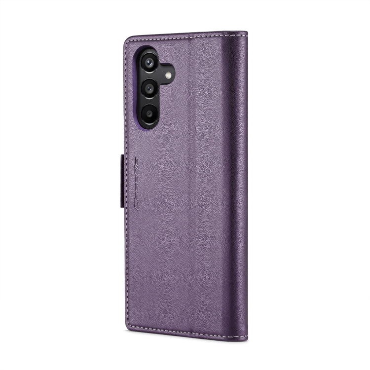 For Samsung Galaxy A15 4G/5G CaseMe 023 Butterfly Buckle Litchi Texture RFID Anti-theft Leather Phone Case(Pearly Purple) - Galaxy Phone Cases by CaseMe | Online Shopping South Africa | PMC Jewellery | Buy Now Pay Later Mobicred