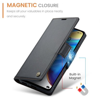 For Xiaomi Mi 10T 5G／10T Pro 5G CaseMe 023 Butterfly Buckle Litchi Texture RFID Anti-theft Leather Phone Case(Black) - Xiaomi Cases by CaseMe | Online Shopping South Africa | PMC Jewellery | Buy Now Pay Later Mobicred