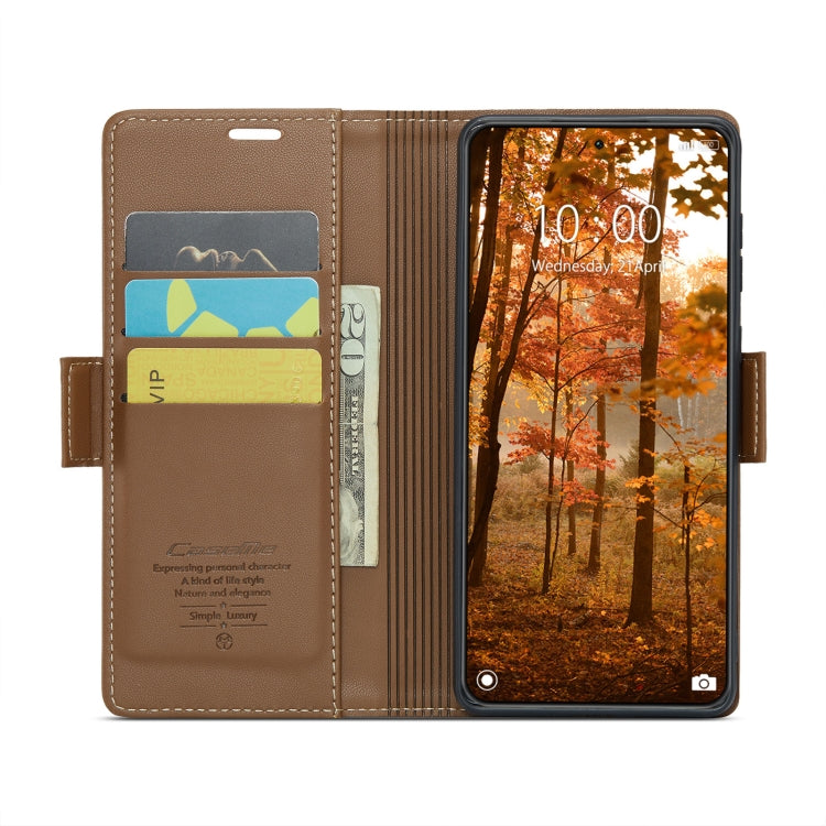 For Xiaomi 14 Pro CaseMe 023 Butterfly Buckle Litchi Texture RFID Anti-theft Leather Phone Case(Brown) - 14 Pro Cases by CaseMe | Online Shopping South Africa | PMC Jewellery | Buy Now Pay Later Mobicred