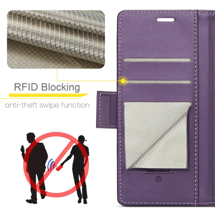 For Xiaomi 14 Pro CaseMe 023 Butterfly Buckle Litchi Texture RFID Anti-theft Leather Phone Case(Pearly Purple) - 14 Pro Cases by CaseMe | Online Shopping South Africa | PMC Jewellery | Buy Now Pay Later Mobicred