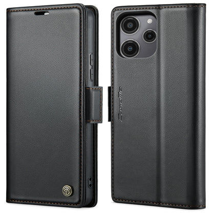 For Xiaomi Poco C65 4G CaseMe 023 Butterfly Buckle Litchi Texture RFID Anti-theft Leather Phone Case(Black) - Xiaomi Cases by CaseMe | Online Shopping South Africa | PMC Jewellery | Buy Now Pay Later Mobicred