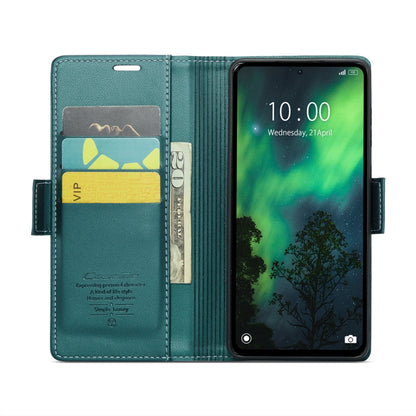 For Xiaomi Redmi Note 13 5G CaseMe 023 Butterfly Buckle Litchi Texture RFID Anti-theft Leather Phone Case(Pearly Blue) - Xiaomi Cases by CaseMe | Online Shopping South Africa | PMC Jewellery | Buy Now Pay Later Mobicred