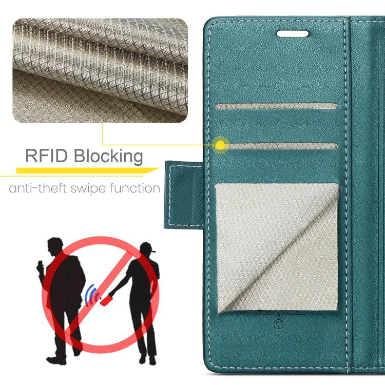 For Xiaomi Redmi Note 13 Pro+ 5G CaseMe 023 Butterfly Buckle Litchi Texture RFID Anti-theft Leather Phone Case(Pearly Blue) - Xiaomi Cases by CaseMe | Online Shopping South Africa | PMC Jewellery | Buy Now Pay Later Mobicred