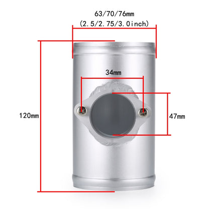 76mm XH-UN606 Car Modified Engine Air Flow Meter Flange Intake Sensor Base for Volkswagen / Nissan / Cadillac - Automobiles Sensors by PMC Jewellery | Online Shopping South Africa | PMC Jewellery | Buy Now Pay Later Mobicred