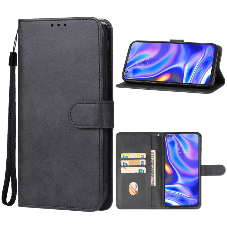 For Motorola One 5G UW Leather Phone Case(Black) - Motorola Cases by PMC Jewellery | Online Shopping South Africa | PMC Jewellery | Buy Now Pay Later Mobicred