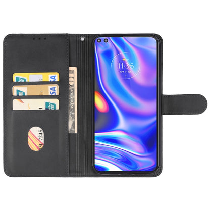 For Motorola One 5G UW Leather Phone Case(Black) - Motorola Cases by PMC Jewellery | Online Shopping South Africa | PMC Jewellery | Buy Now Pay Later Mobicred