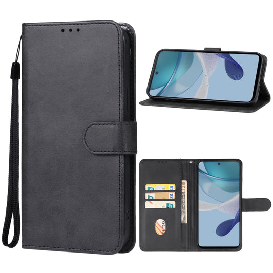 For Motorola Moto G53j Leather Phone Case(Black) - Motorola Cases by PMC Jewellery | Online Shopping South Africa | PMC Jewellery | Buy Now Pay Later Mobicred