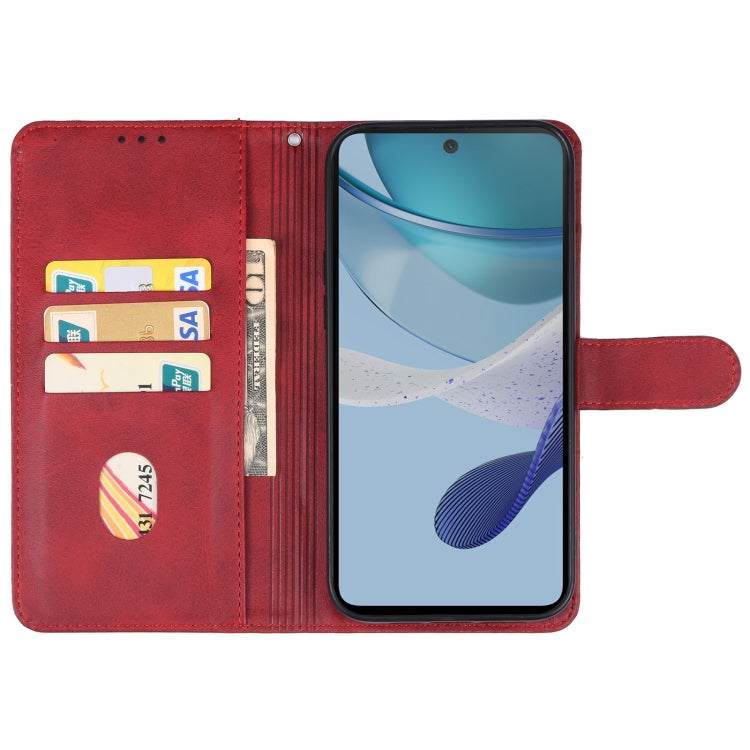 For Motorola Moto G53y Leather Phone Case(Red) - Motorola Cases by PMC Jewellery | Online Shopping South Africa | PMC Jewellery | Buy Now Pay Later Mobicred