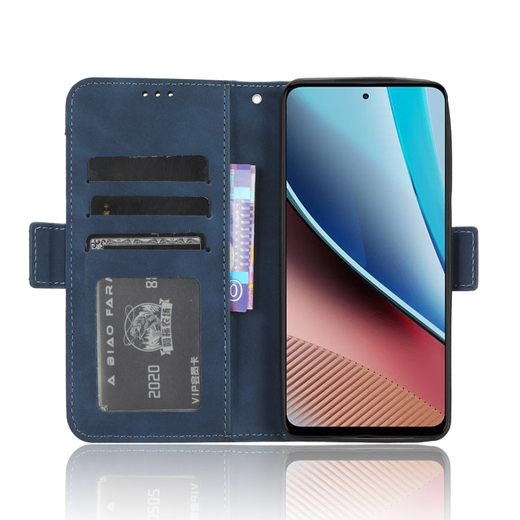 For Motorola Moto G Stylus 5G 2023 Skin Feel Calf Texture Card Slots Leather Phone Case(Blue) - Motorola Cases by PMC Jewellery | Online Shopping South Africa | PMC Jewellery | Buy Now Pay Later Mobicred