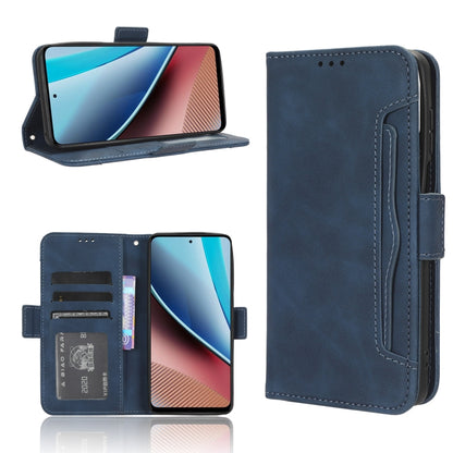 For Motorola Moto G Stylus 4G 2023 Skin Feel Calf Texture Card Slots Leather Phone Case(Blue) - Motorola Cases by PMC Jewellery | Online Shopping South Africa | PMC Jewellery | Buy Now Pay Later Mobicred