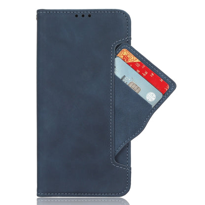 For Motorola Moto G84 5G Skin Feel Calf Texture Card Slots Leather Phone Case(Blue) - Motorola Cases by PMC Jewellery | Online Shopping South Africa | PMC Jewellery | Buy Now Pay Later Mobicred