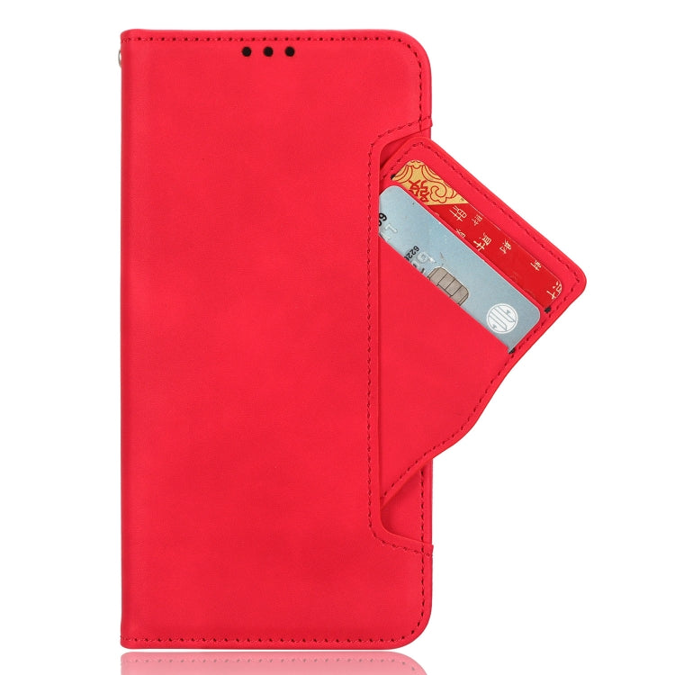 For Motorola Moto G Play 4G 2024 Skin Feel Calf Texture Card Slots Leather Phone Case(Red) - Motorola Cases by PMC Jewellery | Online Shopping South Africa | PMC Jewellery | Buy Now Pay Later Mobicred