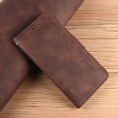 For Xiaomi Redmi K70 / K70 Pro 5G Skin Feel Calf Texture Card Slots Leather Phone Case(Brown) - K70 Pro Cases by PMC Jewellery | Online Shopping South Africa | PMC Jewellery | Buy Now Pay Later Mobicred