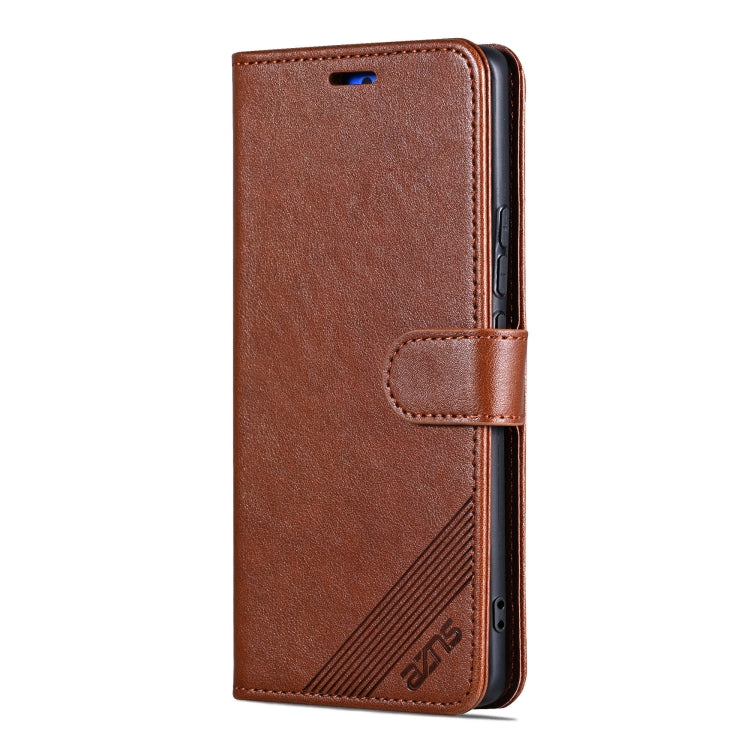 For vivo X200 Pro AZNS Sheepskin Texture Flip Leather Phone Case(Brown) - X200 Pro Cases by AZNS | Online Shopping South Africa | PMC Jewellery | Buy Now Pay Later Mobicred