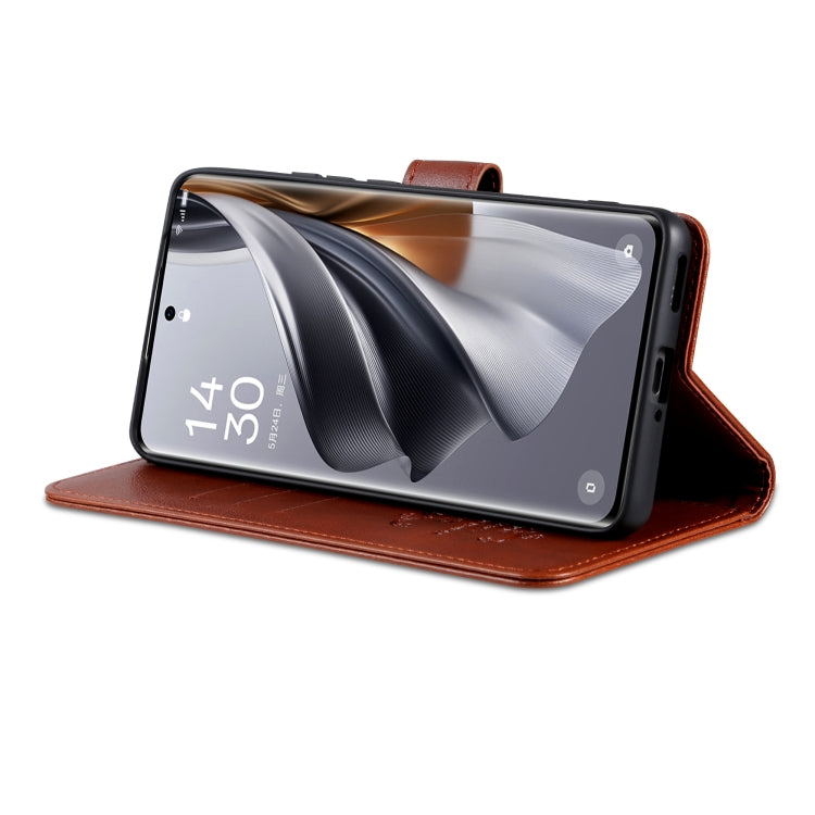 For vivo X200 Pro AZNS Sheepskin Texture Flip Leather Phone Case(Brown) - X200 Pro Cases by AZNS | Online Shopping South Africa | PMC Jewellery | Buy Now Pay Later Mobicred